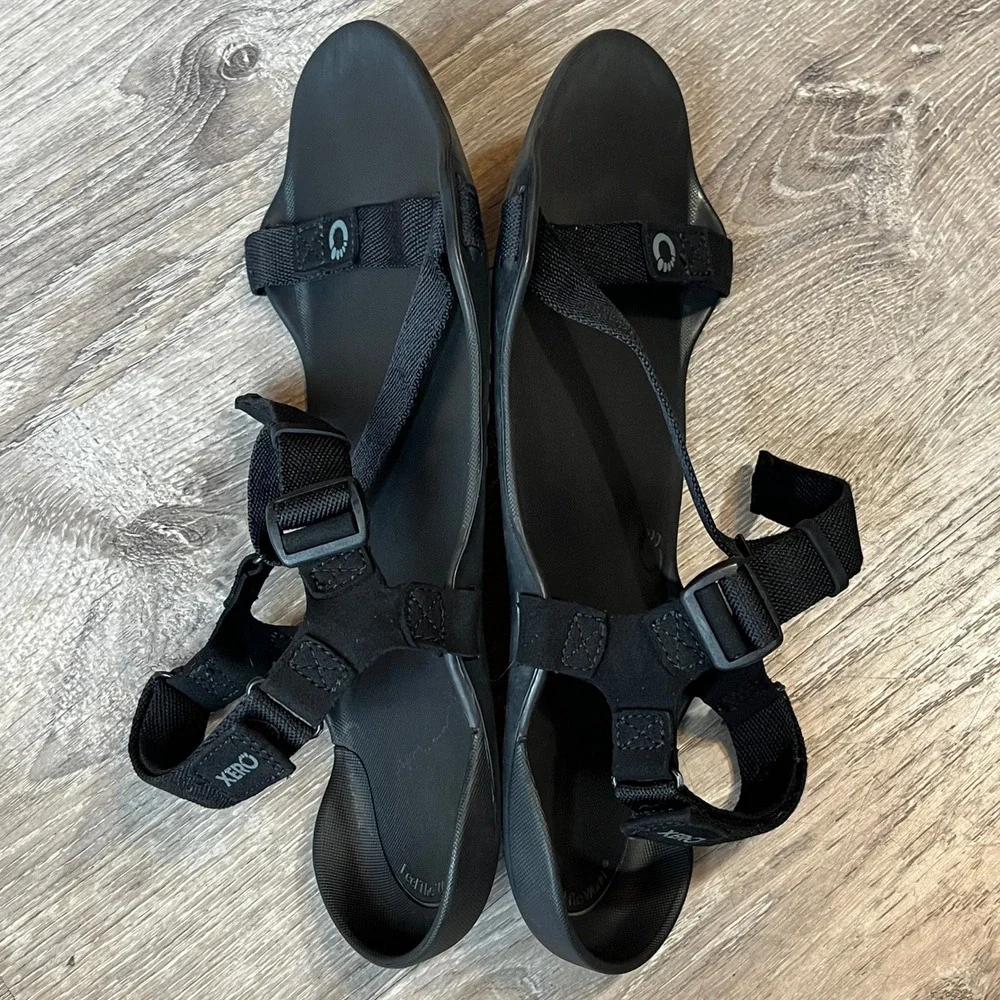 Xero Shoes Z-Trek Mens 12 Black Barefoot Minimalist Sport Hiking Sandals